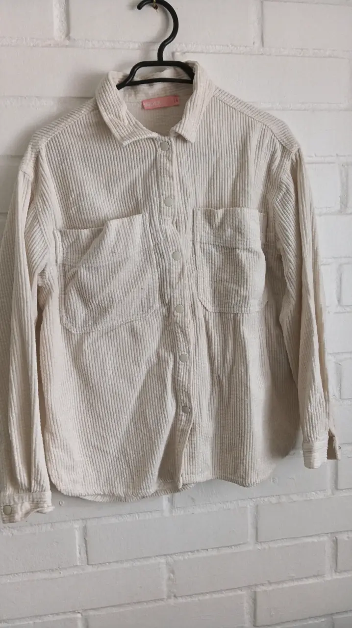 Camisa de pana beige para mujer Index - 1