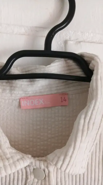 Camisa de pana beige para mujer Index - miniatura 2
