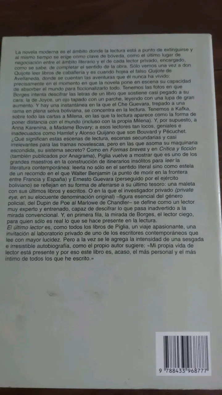 Libro 'El último lector' de Ricardo Piglia - 2