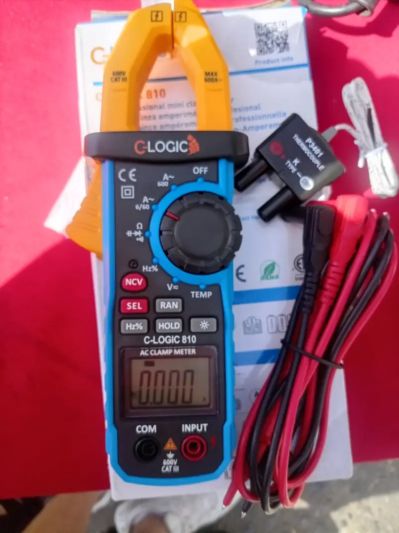 Multímetro de gancho C-Logic 810 con termocupla - 1