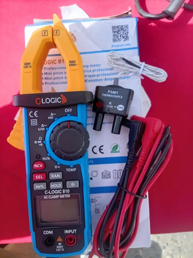 Multímetro de gancho C-Logic 810 con termocupla - 3
