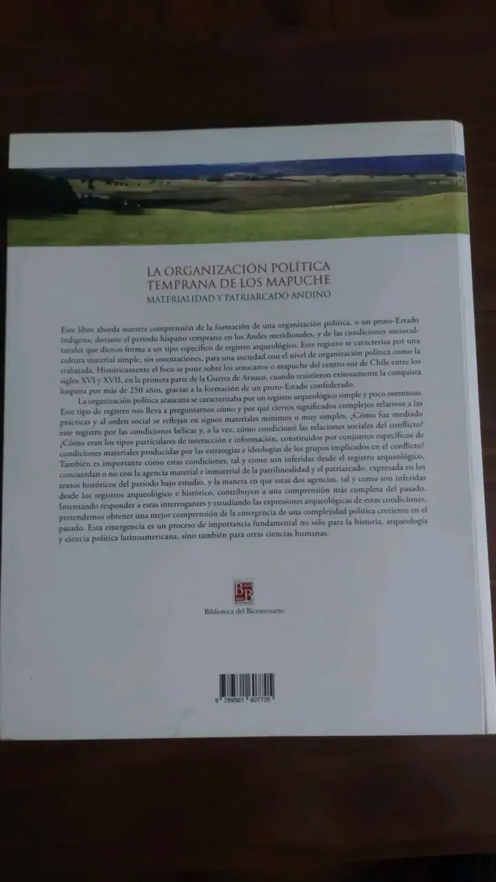 Libro 'La Organización Política Temprana de los Mapuche' - 2
