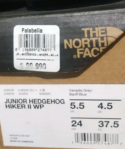 Zapatillas The North Face Junior Hedgehog Hiker II WP - miniatura 3