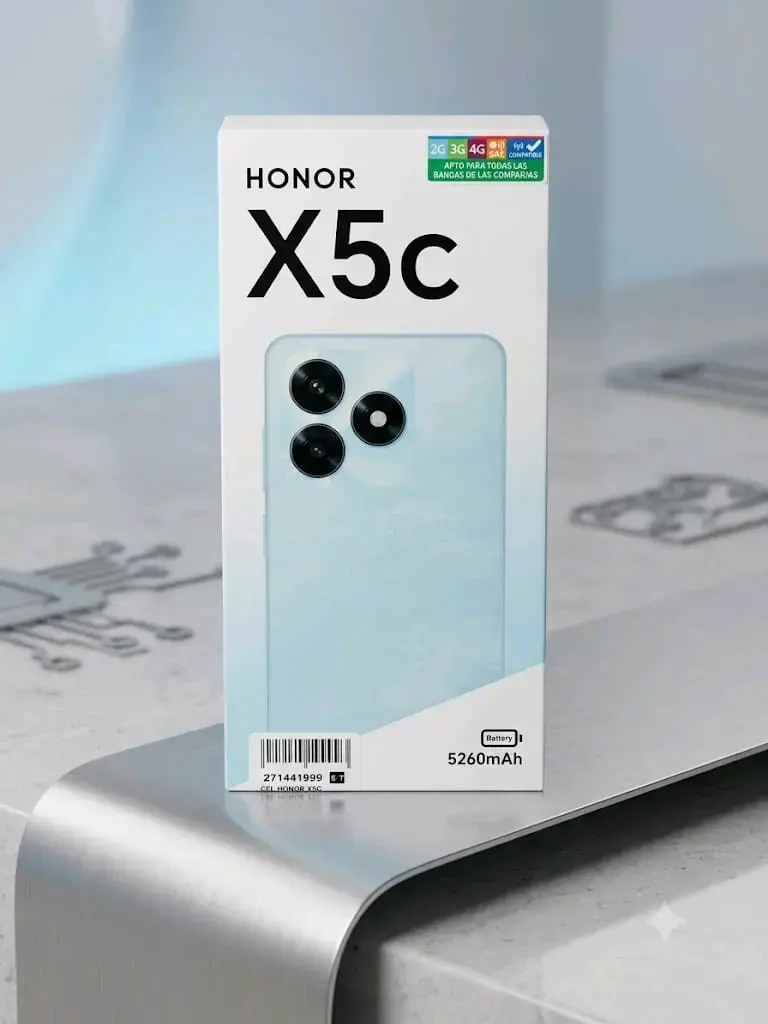 Smartphone Honor X5c con batería de 5260mAh