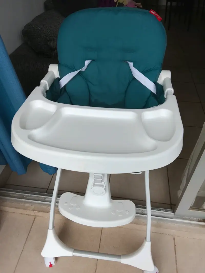 Silla de Comer para Bebé Ajustable Verde - 2