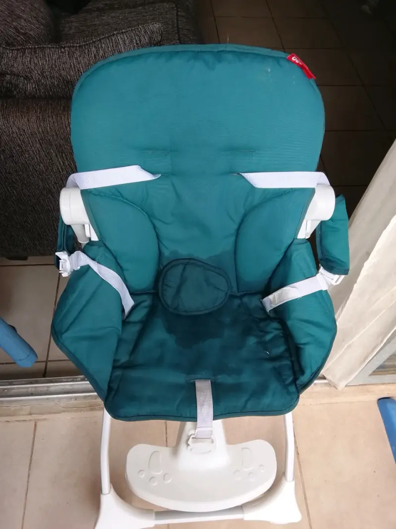 Silla de Comer para Bebé Ajustable Verde - 3