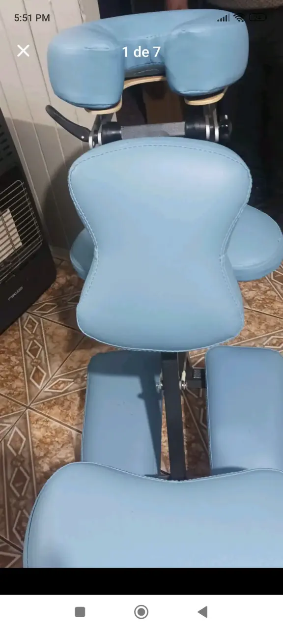 Silla de Masaje Portátil Azul - 1