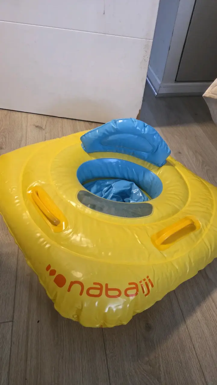 Flotador inflable para bebé Nabaiji amarillo - 2