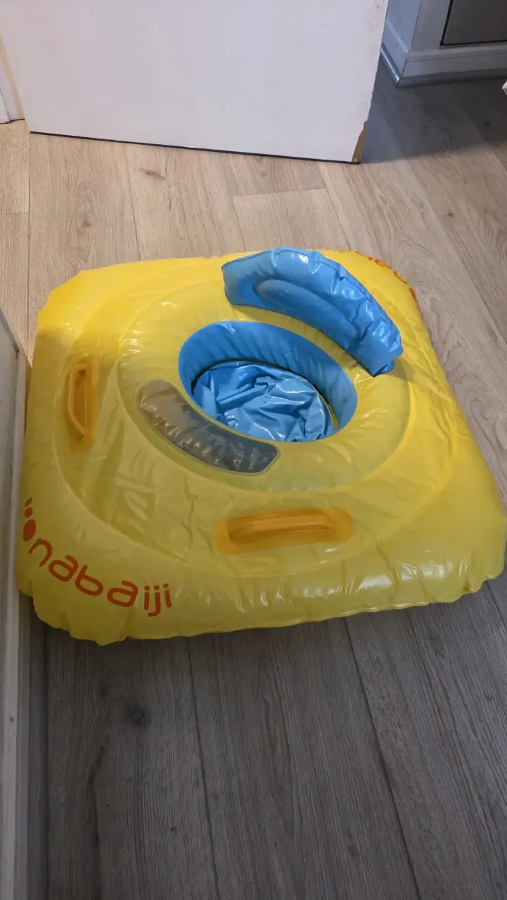 Flotador inflable para bebé Nabaiji amarillo - 3