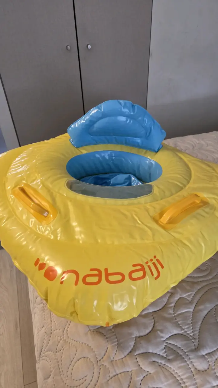 Flotador inflable para bebé Nabaiji amarillo - 4