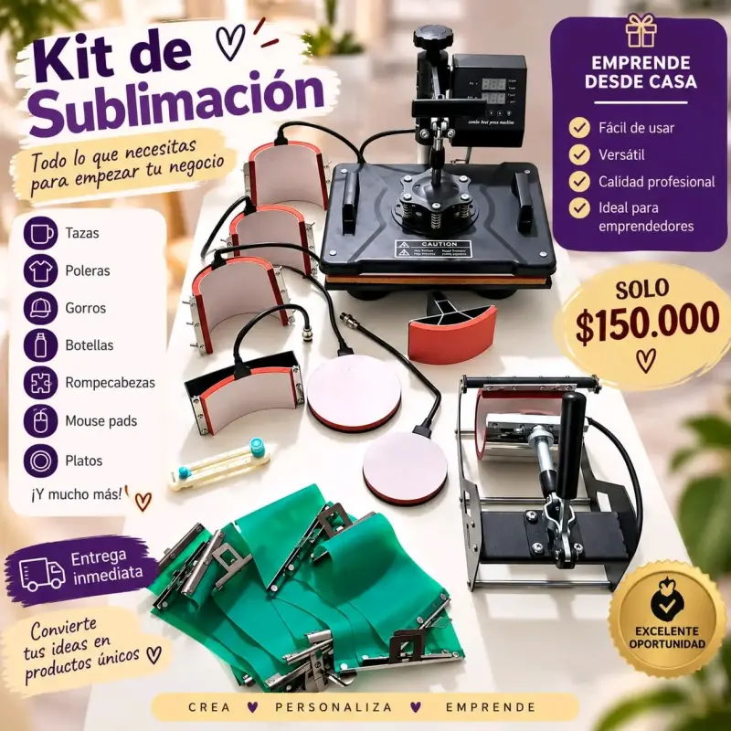Kit de sublimación completo para emprendedores - 1