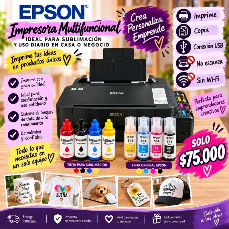 Impresora multifuncional Epson para sublimación