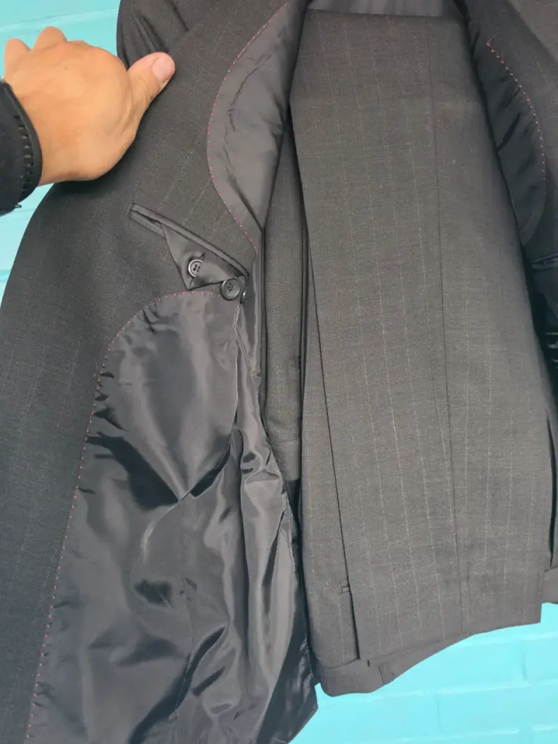 Blazer formal negro para hombre - 2