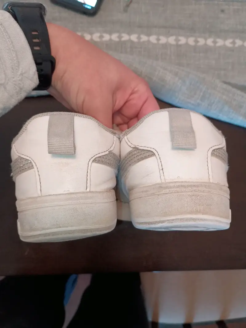 Zapatillas infantil Puma blancas con velcro N° 34 - 2