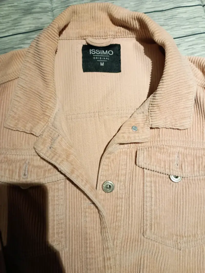 Chaqueta cotelé color palo rosa para mujer Issimo - 2