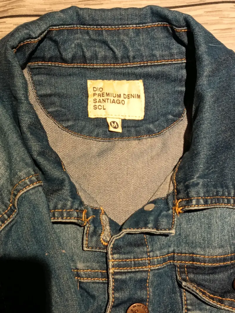 Chaqueta de mezclilla azul para mujer talla M - 2