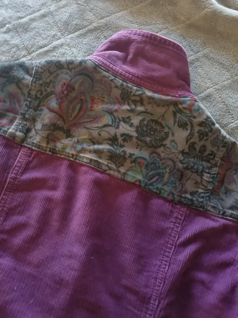 Conjunto falda y chaqueta cotelé estampado unico - 4