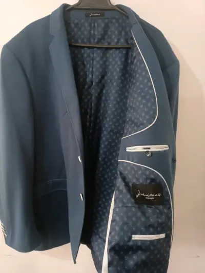 Blazer azul para hombre Johnsons elegante T58 - miniatura 2
