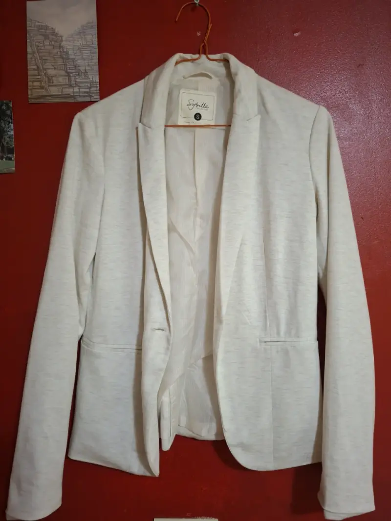 Blazer blanco mujer Sybilla talla S