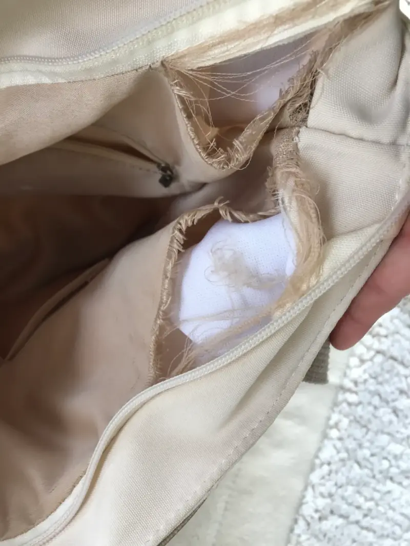 Bolso tote beige BUBBAO con asas largas - 6
