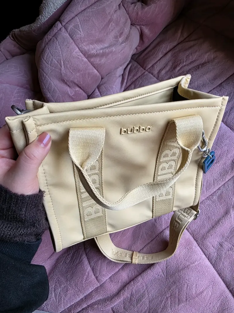Bolso tote beige Bubba con correa ajustable - 2