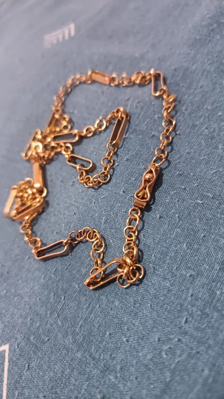 Cadena de oro 18k estilo rolo facetiado - 1