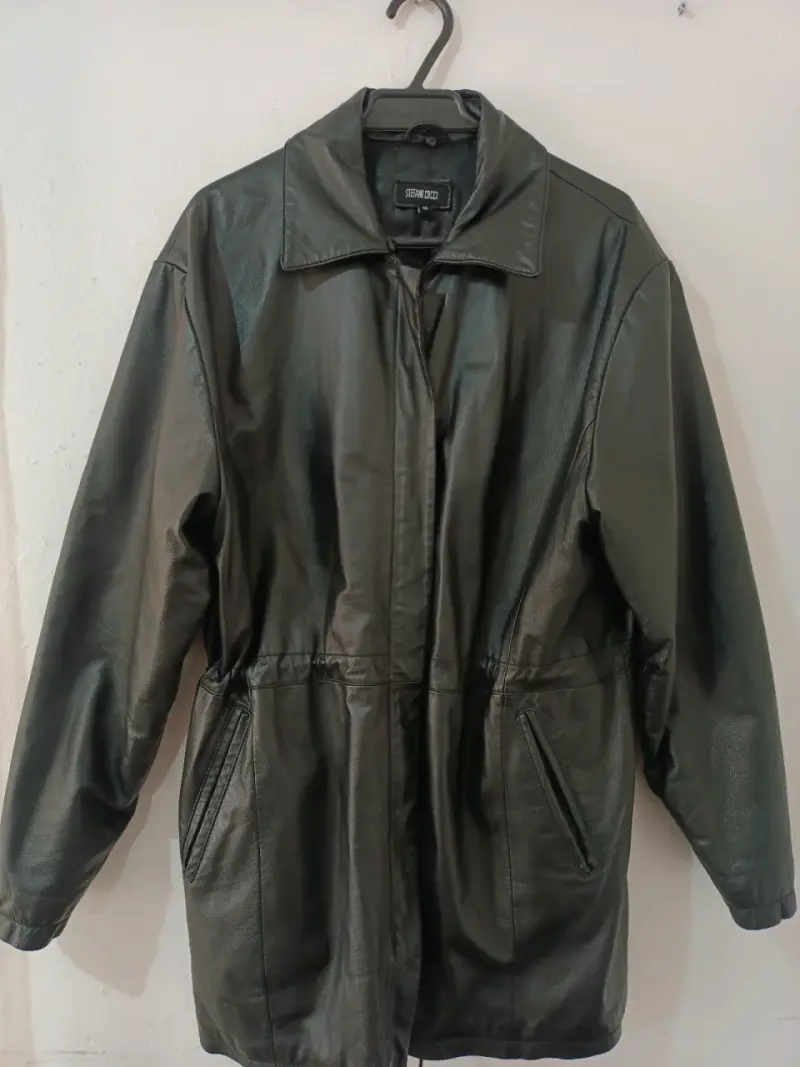 Chaqueta de cuero negro Stefano Cocci de mujer - 4