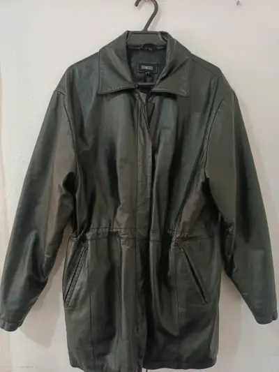 Chaqueta de cuero negro Stefano Cocci de mujer - miniatura 4