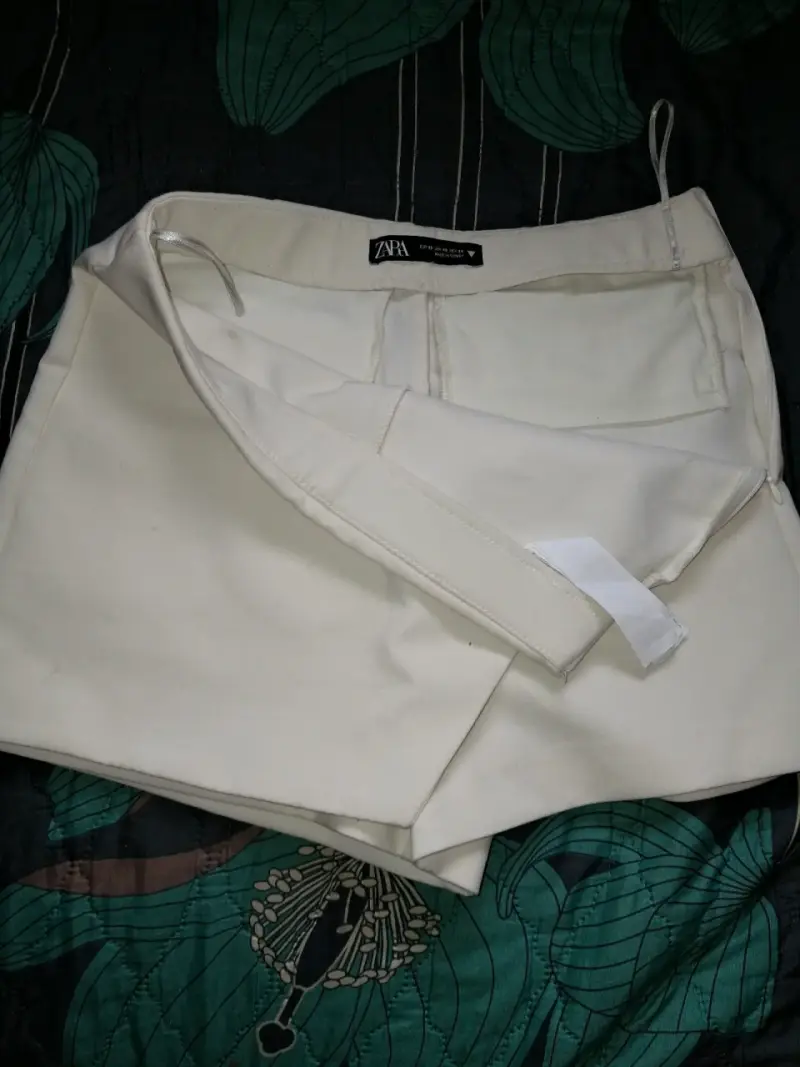 Shorts Falda  blancos de mujer Zara - 2
