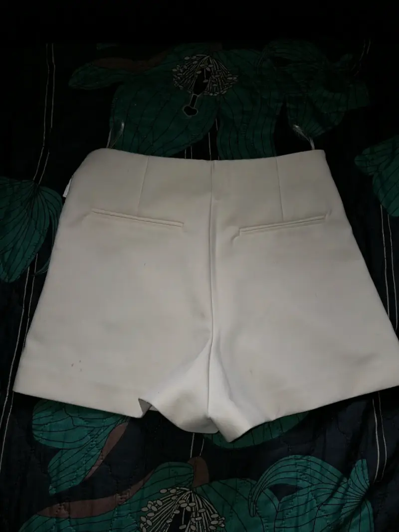 Shorts Falda  blancos de mujer Zara - 3