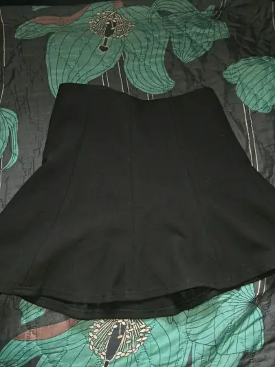 Falda corta negra Zara Woman - miniatura 1