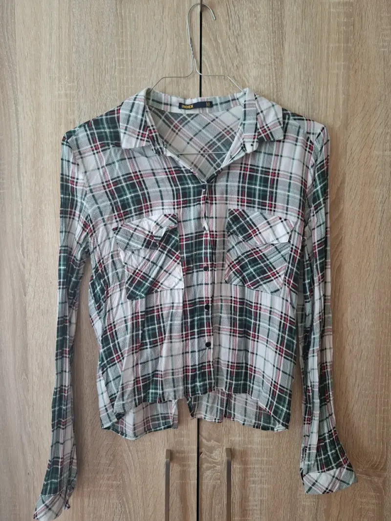 Camisa a cuadros de mujer talla M