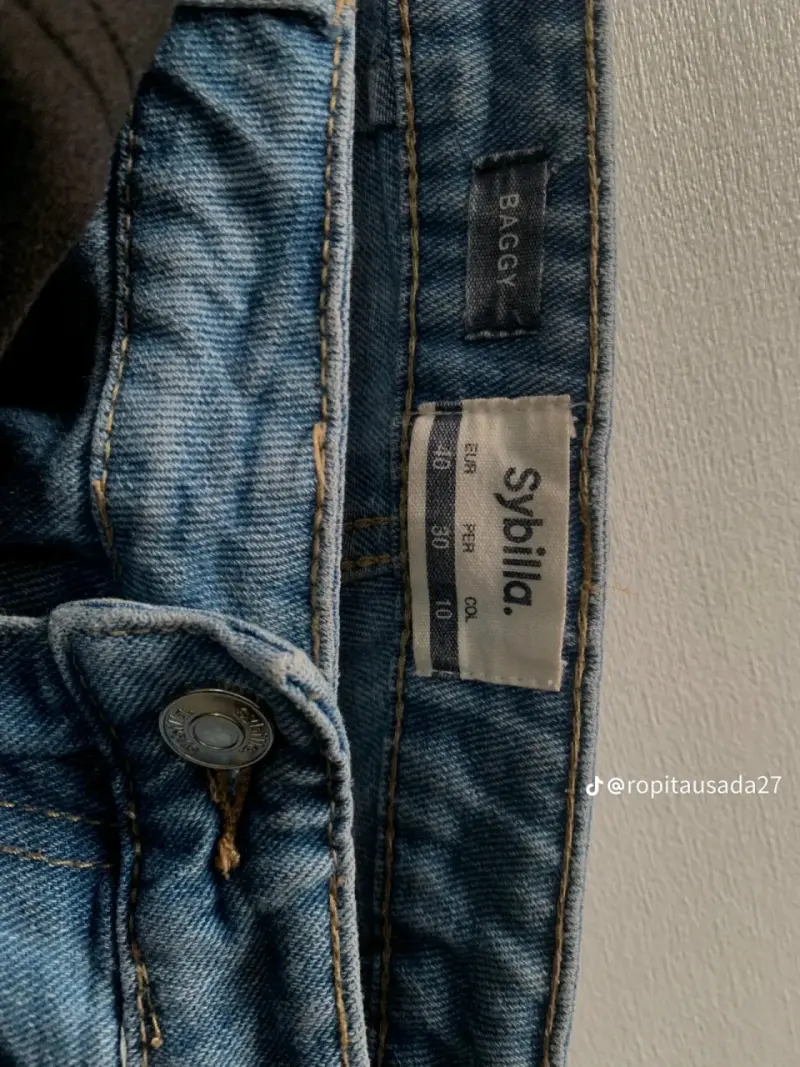 Pantalón de mezclilla mujer Sybilla talla 40 - 4