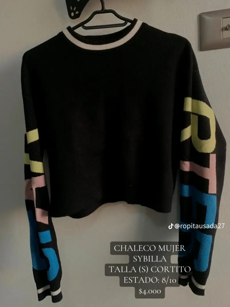 Chaleco Mujer Sybilla Corto Talla S - 1