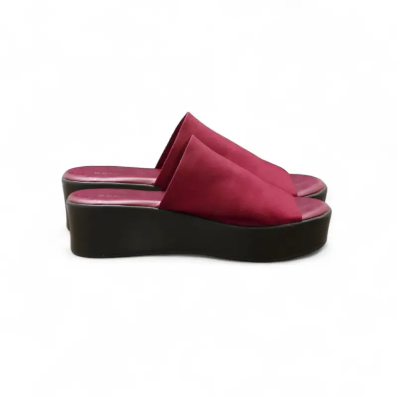 Sandalias con Plataforma Burdeo Talla 37 - 1