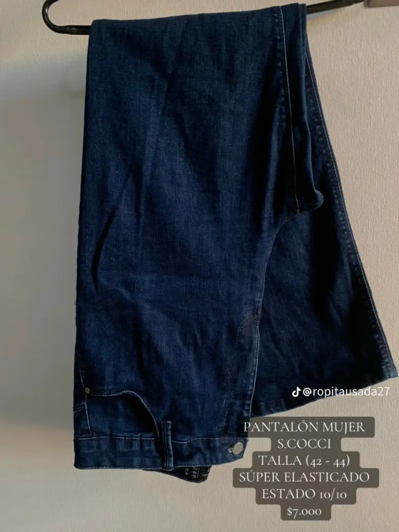 Pantalón Mujer S.Cocci Súper Elástico Talla 42-44 - 1