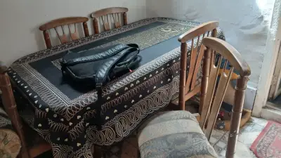 Juego de sillones y sillas de comedor estilo clásico - miniatura 3
