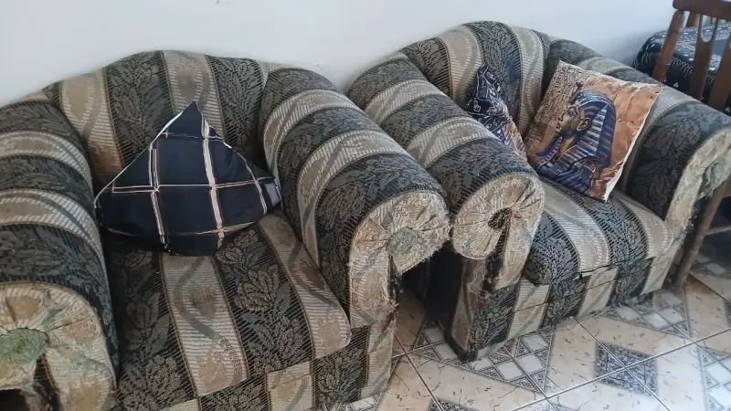 Juego de sillones y sillas de comedor estilo clásico - 4