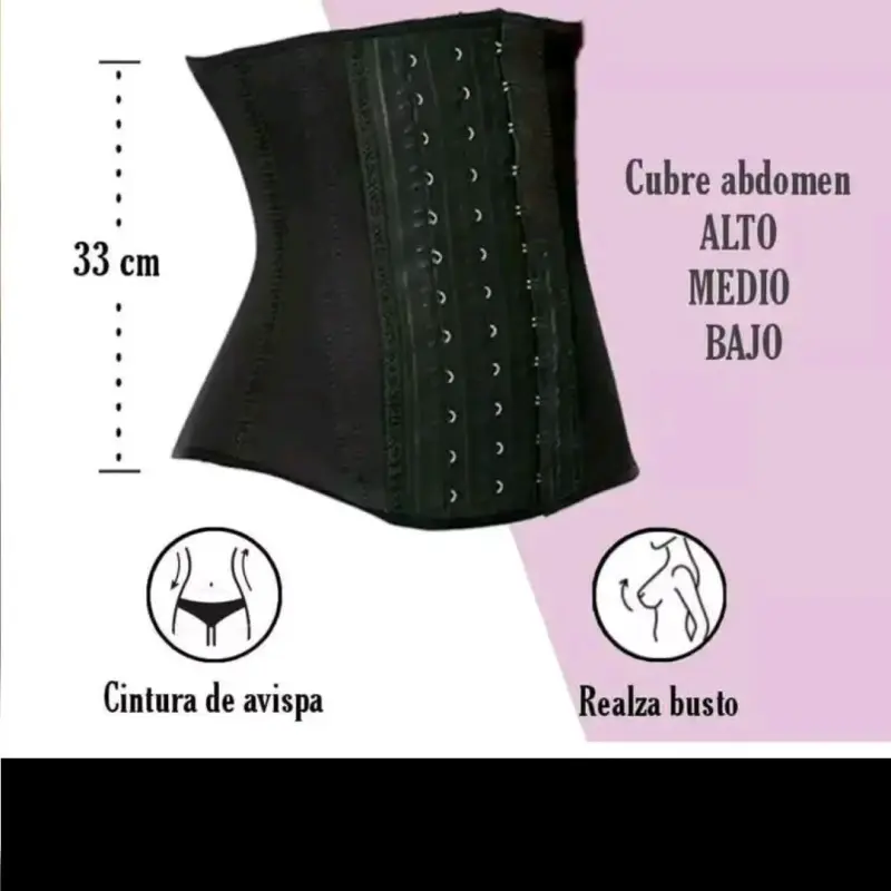 Faja reductora negra talla M - 5