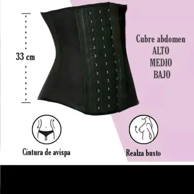 Faja reductora negra talla M - miniatura 5
