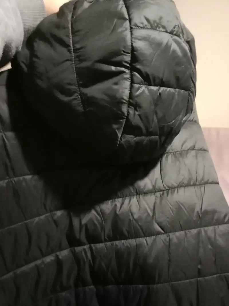 Chaqueta negra con capucha NewSports Outdoor - 3