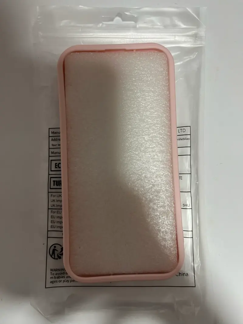 Funda de silicona rosa para iPhone con diseño de rayas - 3