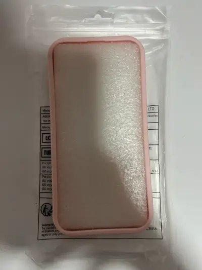 Funda de silicona rosa para iPhone con diseño de rayas - miniatura 3