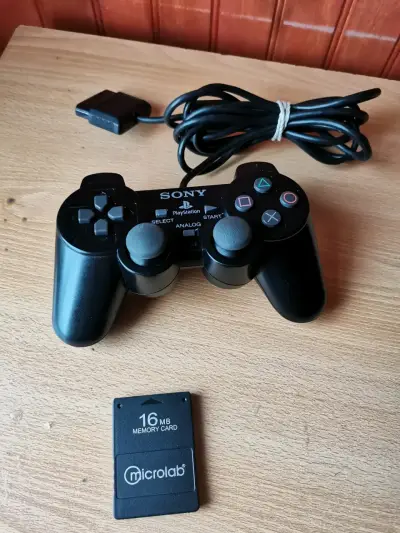 Mando PlayStation 2 + MemoryCard 16MB - miniatura 1