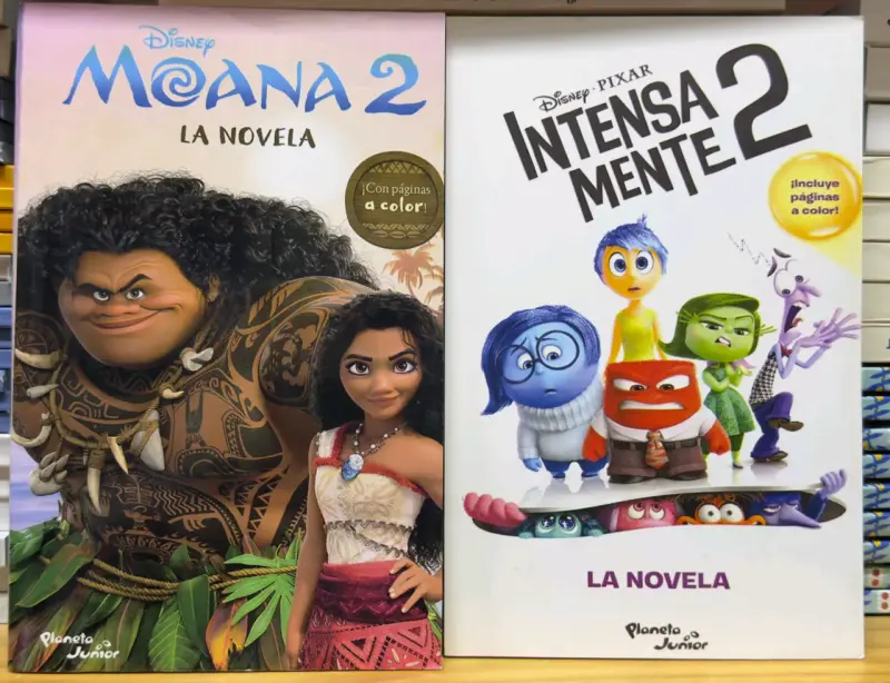 Pack de novelas Disney Moana 2 e Intensamente 2