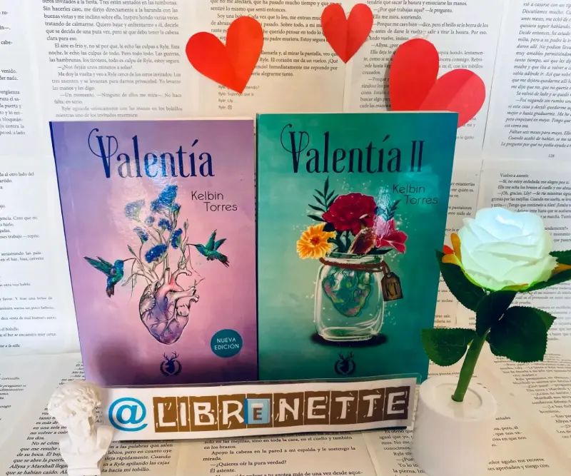 Set de libros Valentía I y II de Kelbin Torres