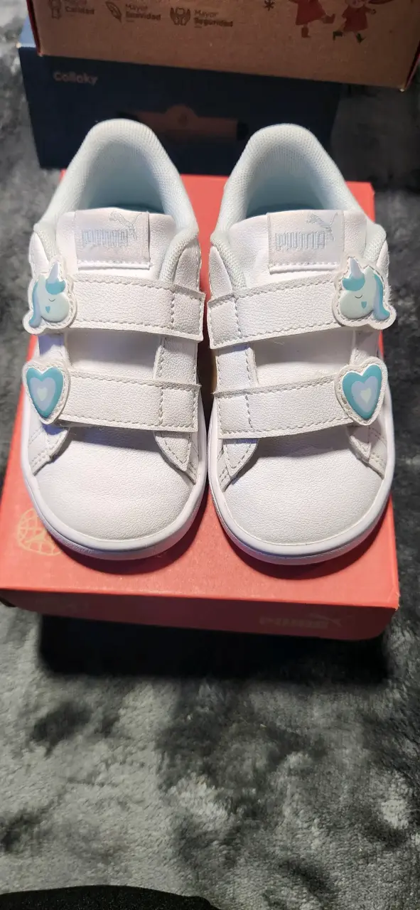 Zapatillas blancas Puma Smash 3.0 para niños - 1