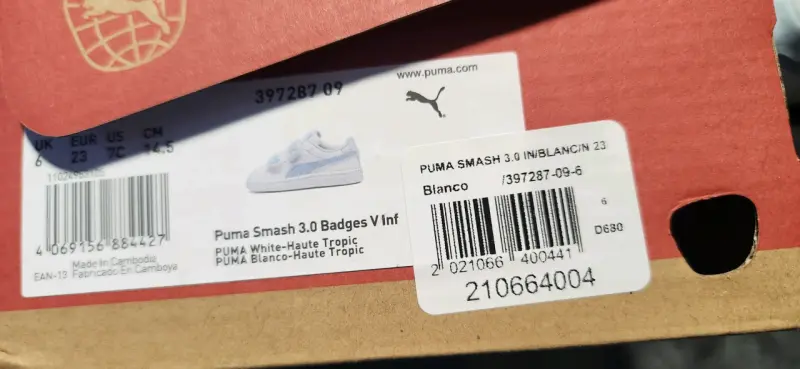Zapatillas blancas Puma Smash 3.0 para niños - 4