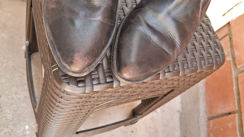 Botas vaqueras de cuero marrón - 3