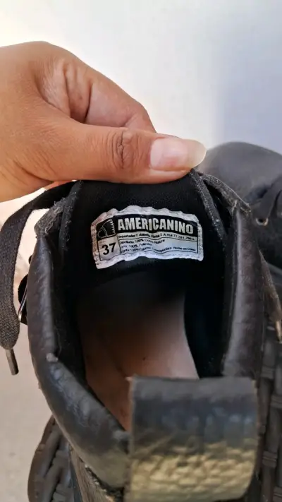 Botines de cuero negro Americanino - miniatura 2